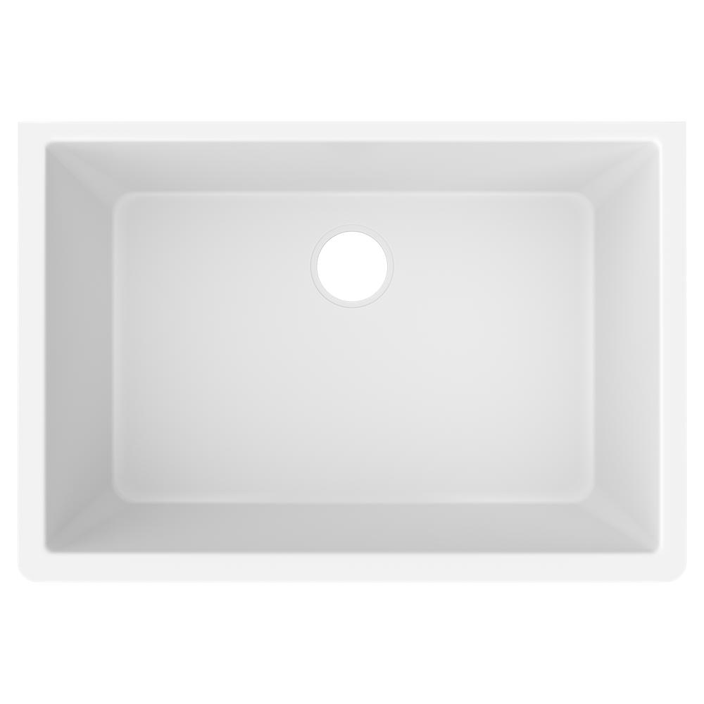 Elkay Quartz Luxe 33" x 18-7/16" x 9-7/16" Single Bowl Undermount Sink Arctic Fox ELXRU13322FX0