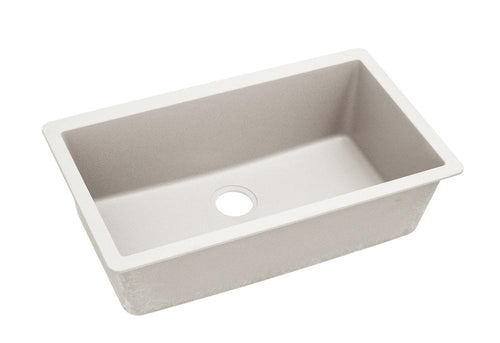 Elkay Quartz Luxe 33" x 18-7/16" x 9-7/16" Single Bowl Undermount Sink Ricotta ELXRU13322RT0
