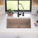 Elkay Quartz Luxe 33" x 18-7/16" x 9-7/16" Single Bowl Undermount Sink Sandstone ELXRU13322SN0