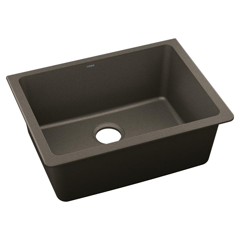 Elkay Quartz Luxe 24-5/8" x 18-1/2" x 9-1/2" Single Bowl Undermount Sink Chestnut ELXU2522CN0
