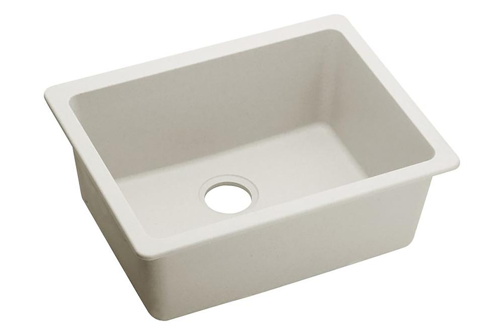 Elkay Quartz Luxe 24-5/8" x 18-1/2" x 9-1/2" Single Bowl Undermount Sink Ricotta ELXU2522RT0