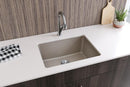 Elkay Quartz Luxe 24-5/8" x 18-1/2" x 9-1/2" Single Bowl Undermount Sink Silvermist ELXU2522SM0