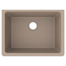Elkay Quartz Luxe 24-5/8" x 18-1/2" x 9-1/2" Single Bowl Undermount Sink Sandstone ELXU2522SN0