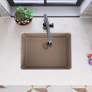 Elkay Quartz Luxe 24-5/8" x 18-1/2" x 9-1/2" Single Bowl Undermount Sink Sandstone ELXU2522SN0