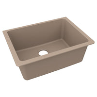 Elkay Quartz Luxe 24-5/8" x 18-1/2" x 9-1/2" Single Bowl Undermount Sink Sandstone ELXU2522SN0