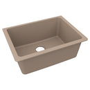 Elkay Quartz Luxe 24-5/8" x 18-1/2" x 9-1/2" Single Bowl Undermount Sink Sandstone ELXU2522SN0
