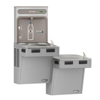 Elkay ezH2O Bottle Filling Station with Mechanically Activated Bi-Level ADA Cooler Non-Filtered Refrigerated Light EMABFTL8WSLK