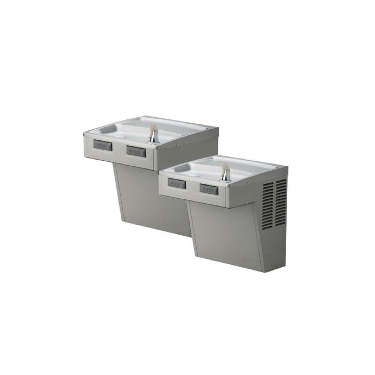 Elkay Wall Mount Bi-Level ADA Cooler, Non-Filtered Non-Refrigerated Light Gray Granite EMABFTLDDLC