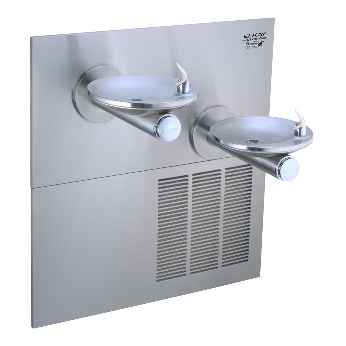 Elkay SwirlFlo Fountain Bi-Level GreenSpec ADA Filtered Refrigerated, Stainless LRPBGRNM28K