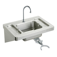 Elkay Stainless Steel 28" x 20" x 7-1/2", Wall Hung Lavatory Sink Kit ESLV2820KC
