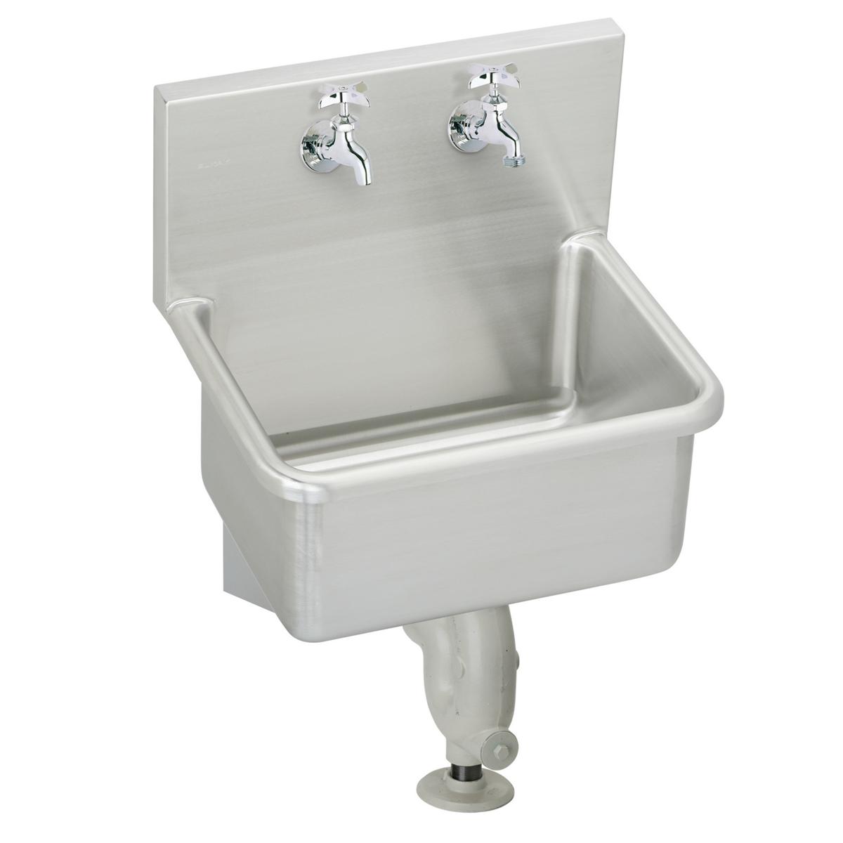 Elkay Stainless Steel 25" x 19-1/2" x 12, Wall Hung Service Sink Kit ESS2520C