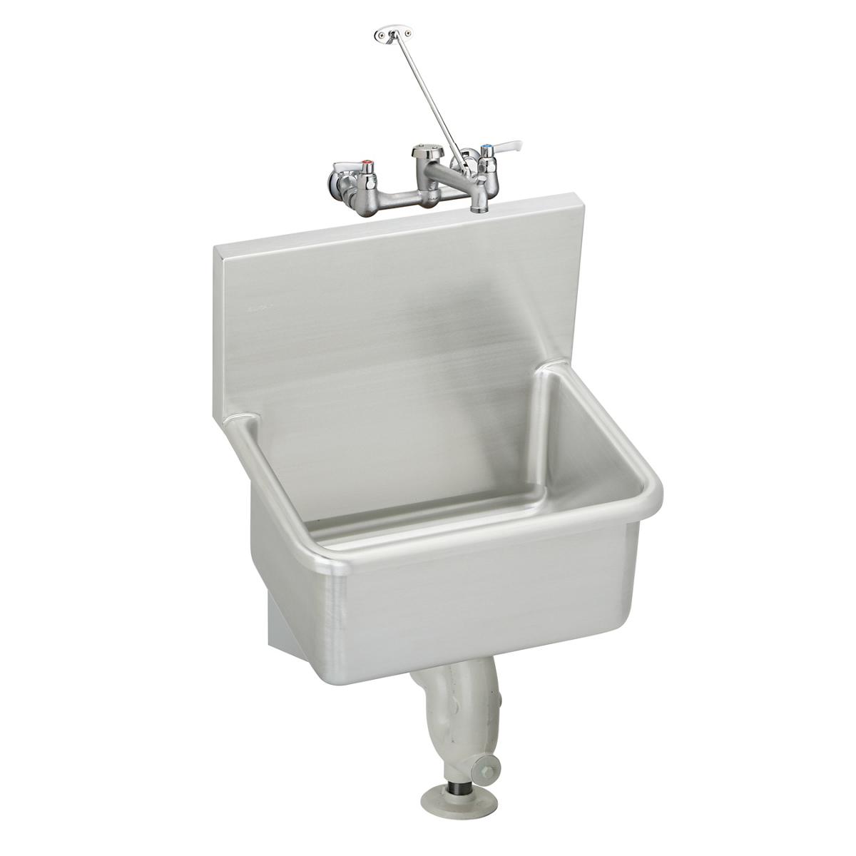 Elkay Stainless Steel 25" x 19-1/2" x 12, Wall Hung Service Sink Kit ESSW2520C