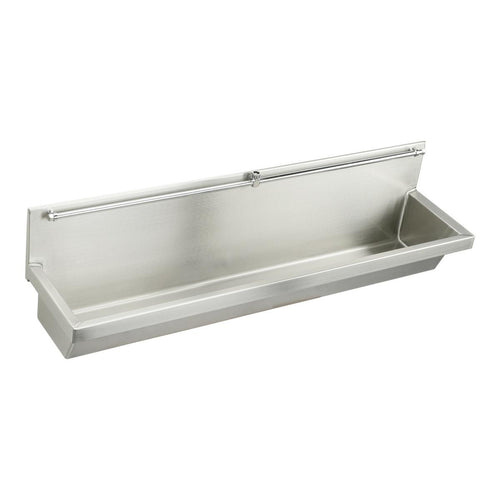 Elkay Stainless Steel 48" x 14" x 8", Wall Hung Multiple Station Urinal Kit EU4814C