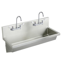 Elkay Stainless Steel 48" x 20" x 8", Wall Hung Multiple Station Hand Wash Sink Kit EWMA4820C