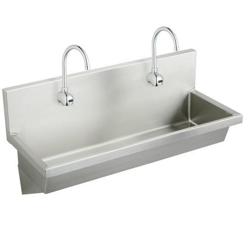 Elkay Stainless Steel 48" x 20" x 8", Wall Hung Multiple Station Hand Wash Sink Kit EWMA4820SACC