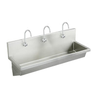 Elkay Stainless Steel 72" x 20" x 8", Wall Hung Multiple Station Hand Wash Sink Kit EWMA7220SACTMC