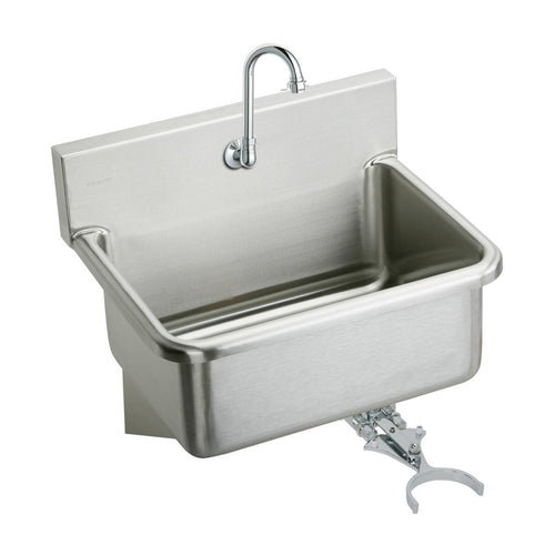 Elkay Stainless Steel 25" x 19.5" x 10-1/2", Wall Hung Single Bowl Hand Wash Sink Kit EWS2520KC