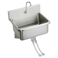 Elkay Stainless Steel 31" x 19.5" x 10-1/2", Wall Hung Single Bowl Hand Wash Sink Kit EWS3120FC