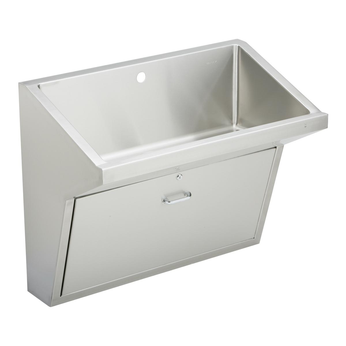 Elkay Stainless Steel 33" x 16-13/16" x 30", Wall Hung Single Station Surgeon Scrub Sink EWSFAD136201