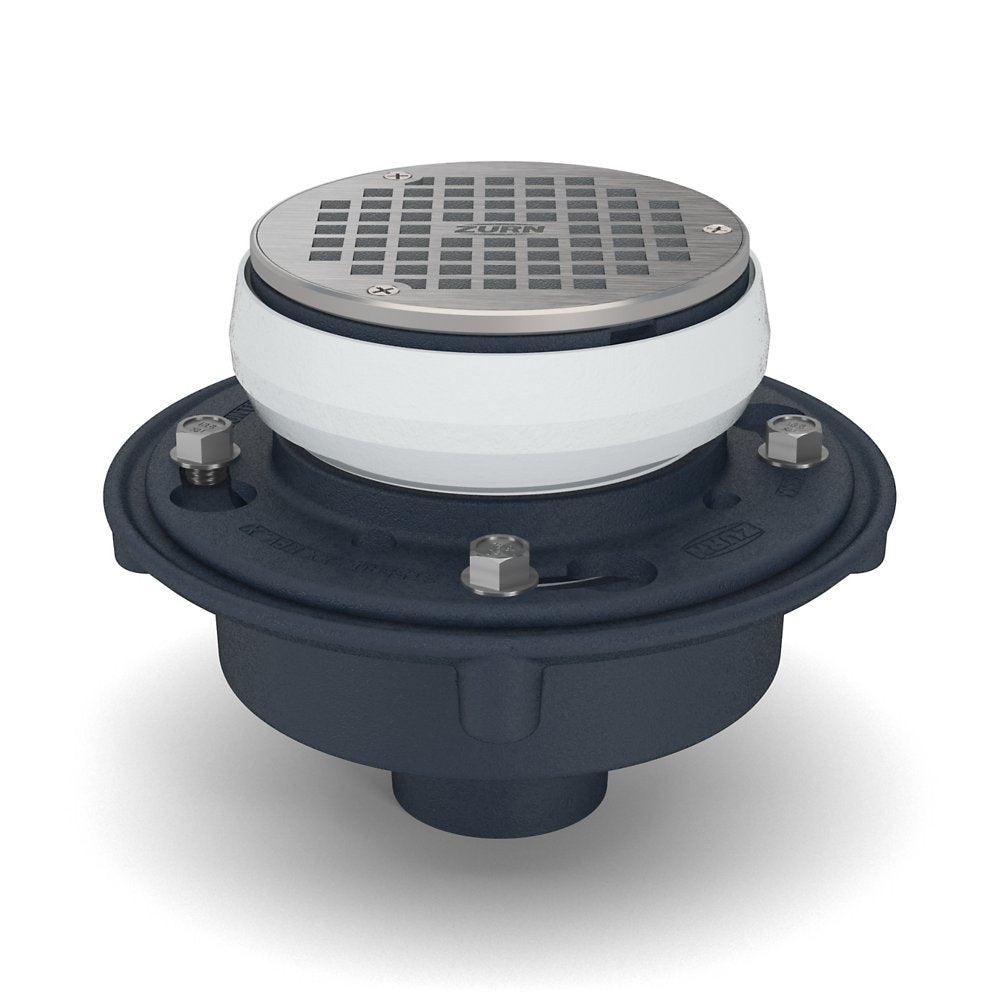 Zurn EZ1-PV3-ST Floor Drain, PVC, Solvent