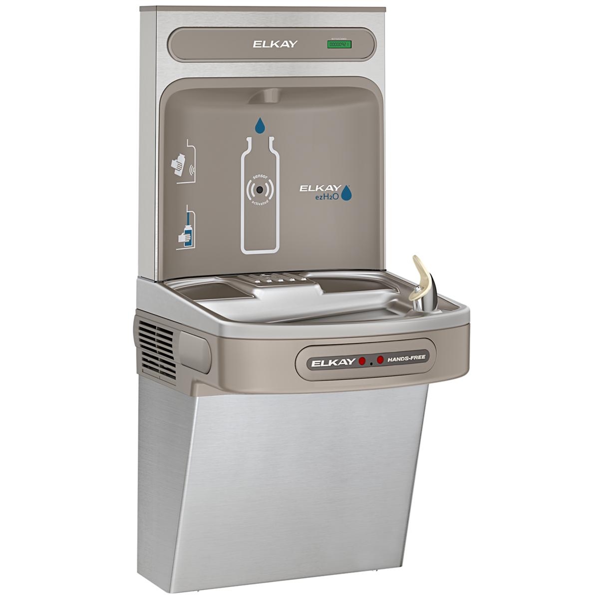 Elkay ezH2O Bottle Filling Station with Single ADA Cooler Hands Free Activation, Non-Filtered, 8.0 GPH EZO8WSSK