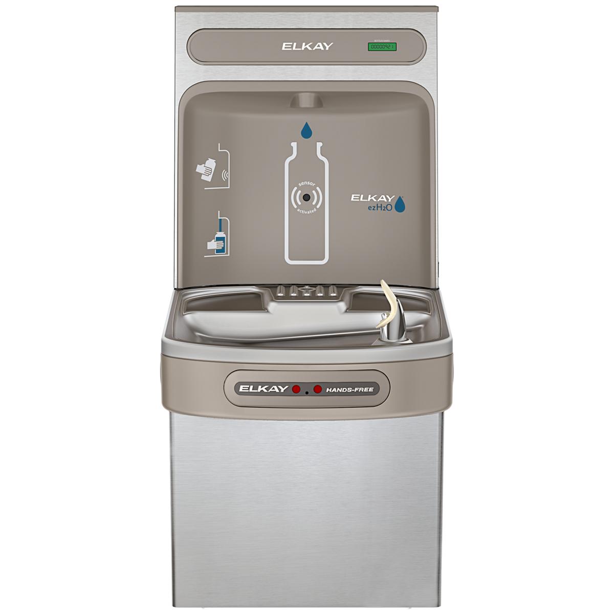 Elkay ezH2O Bottle Filling Station with Single ADA Cooler Hands Free Activation, Non-Filtered, 8.0 GPH EZO8WSSK