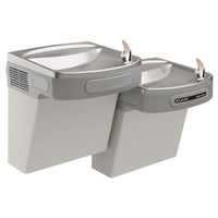 Elkay Versatile Cooler Wall Mount Bi-Level ADA Hands-Free, Non-Filtered Refrigerated Light Gray Granite EZOSTL8LC