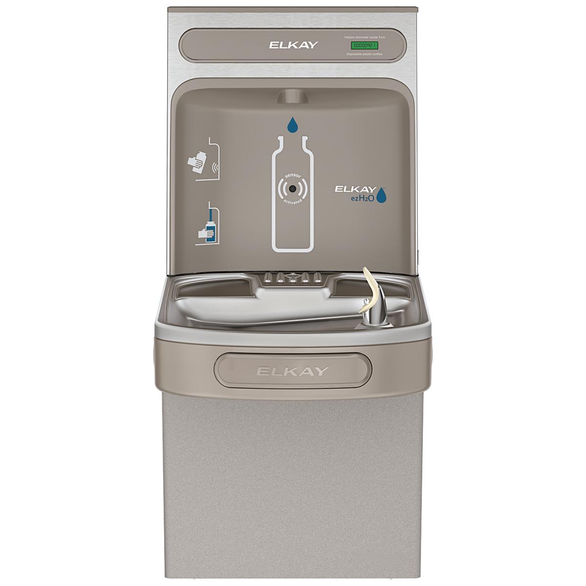 Elkay ezH2O Bottle Filling Station with Single ADA Cooler Non-Filtered Refrigerated Light, 8.0 GPH EZS8WSLK