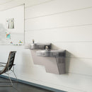 Elkay Versatile Wall Mount Bi-level ADA Cooler, Non-Filtered, 8.0 GPH, Light Gray Granite EZSTL8LC