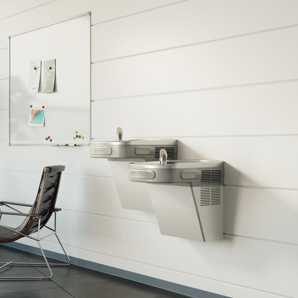 Elkay Versatile Wall Mount Bi-level ADA Cooler, Non-Filtered, 8.0 GPH, Stainless Steel EZSTL8SC