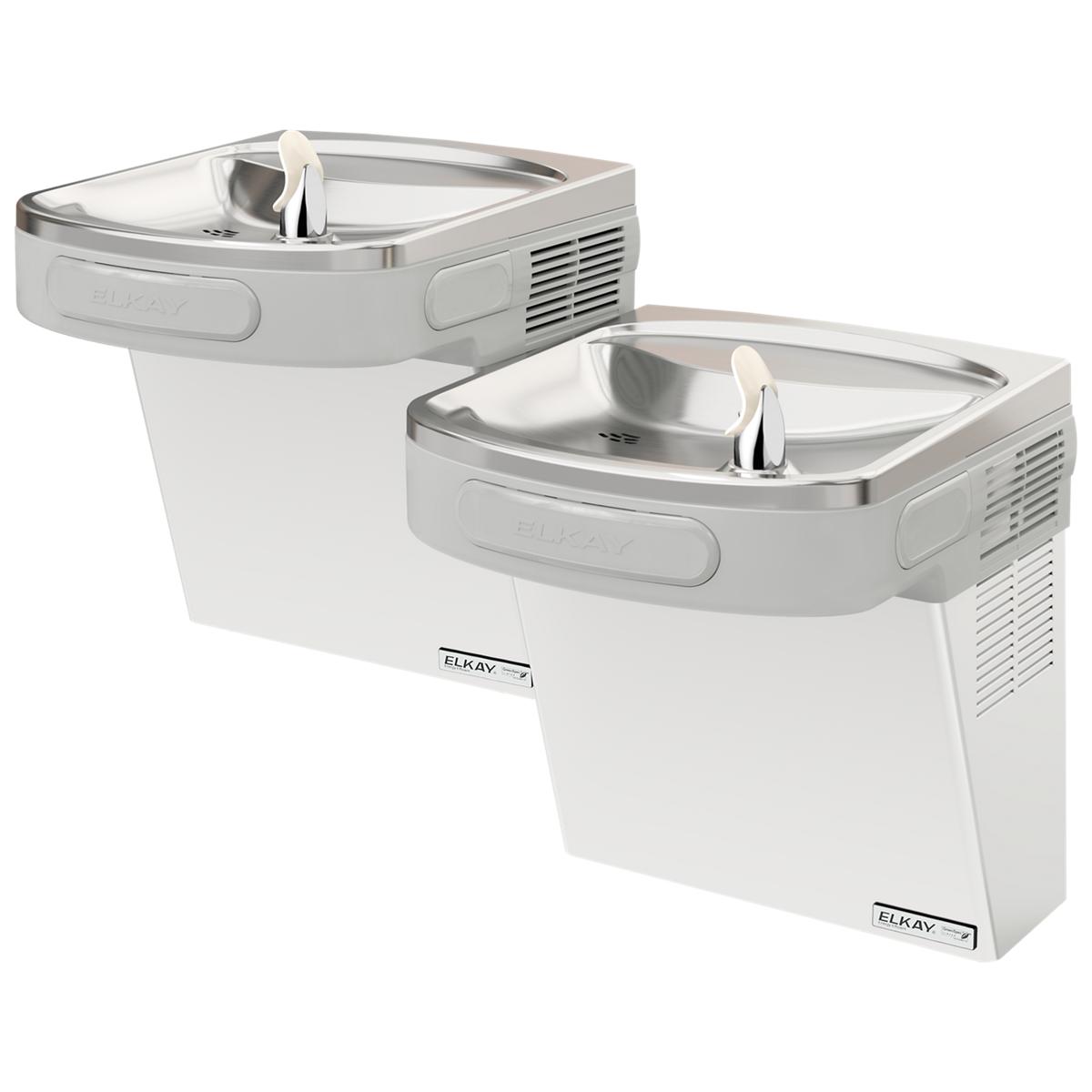 Elkay Versatile Cooler Wall Mount Bi-Level GreenSpec ADA, Non-Filtered Refrigerated Stainless EZSTLG8SC