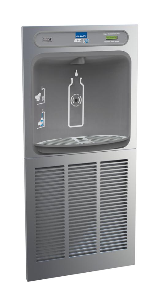 Elkay ezH2O In-Wall Bottle Filling Station with Mounting Frame, Non-Filtered, 8.0 GPH, Stainless Steel EZWSM8K