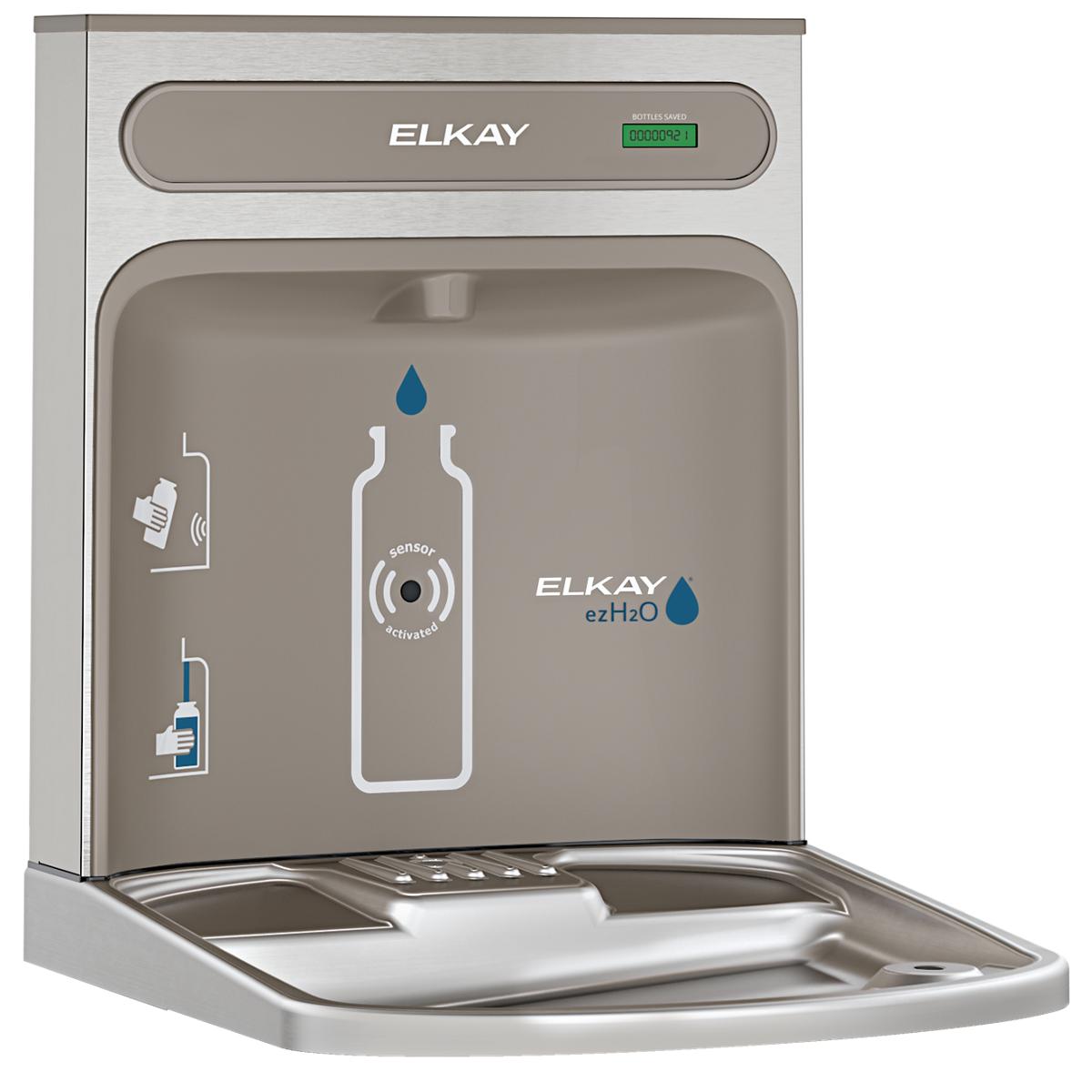 Elkay ezH2O RetroFit Bottle Filling Station Kit for EZ Family, Non-Filtered, Stainless Steel EZWSRK