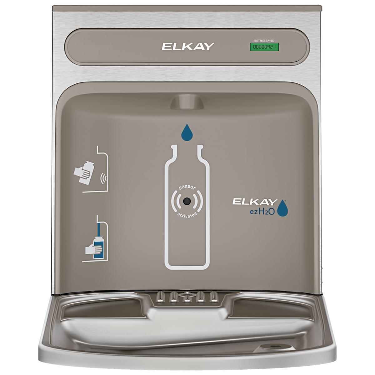 Elkay ezH2O RetroFit Bottle Filling Station Kit for EZ Family, Non-Filtered, Stainless Steel EZWSRK
