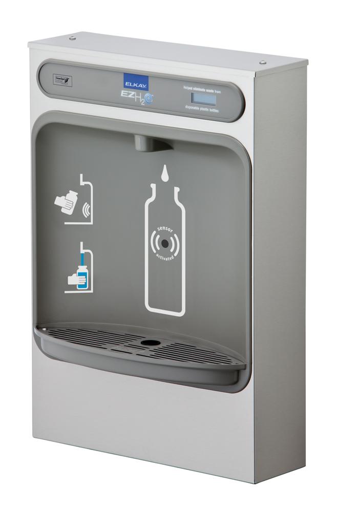 Elkay ezH2O Bottle Filling Station Surface Mount, Non-Filtered, Stainless Steel EZWSSM