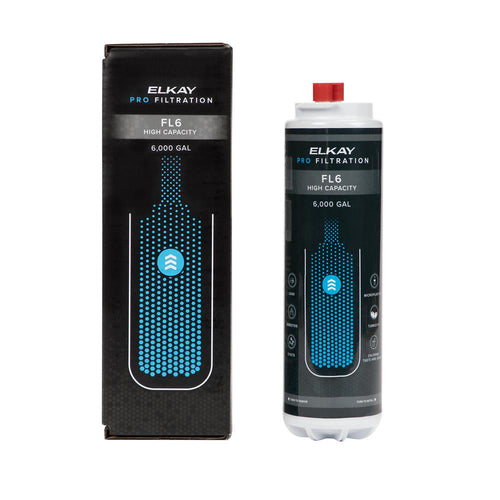 Elkay Pro Filtration High-Capacity Lead + Microplastics 6000 gal. Filter, Filtered FL6