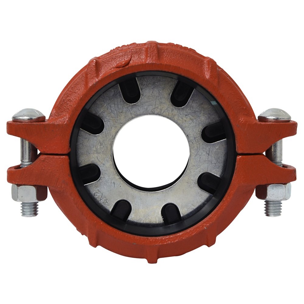 Zurn 112-FP23R 1-1/2" Rigid Groove Coupling, Ductile Iron, Grooved