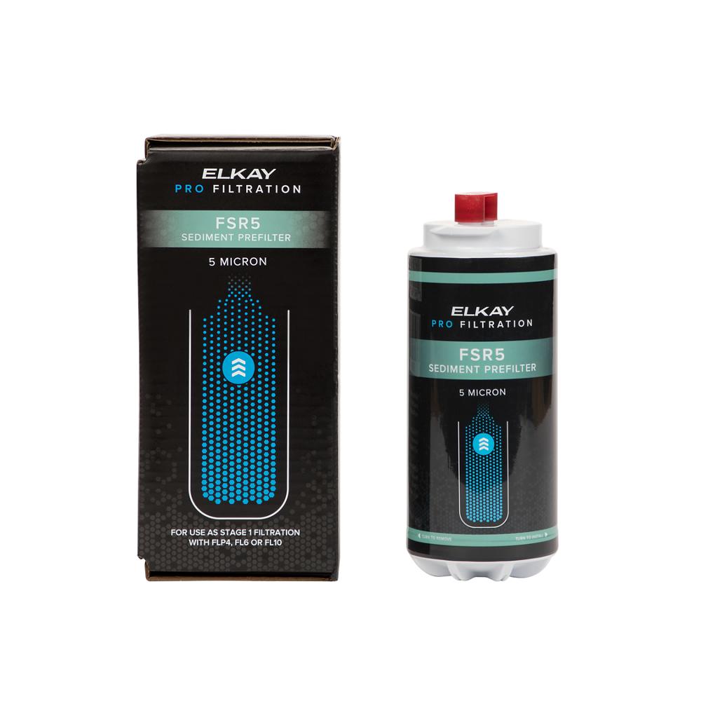 Elkay Pro Filtration VR Bottle Filling Station & Sgl ADA Cooler Non-Ref SS Total PFAS** + Sediment Prefilter LVRCDWSPRO-FLP4-FSR5