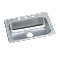 Elkay Celebrity Stainless Steel 25" x 21-1/4" x 5-3/8", 2-Hole Single Bowl Drop-in Sink GECR25212