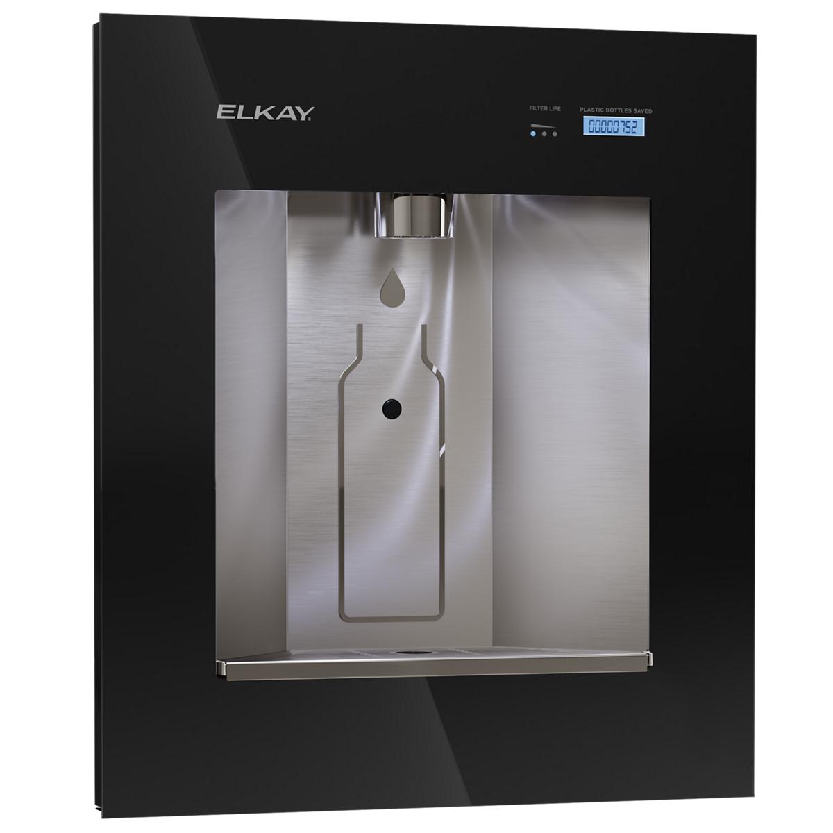 Elkay ezH2O Liv Built-in Filtered Refrigerated Water Dispenser, Remote Chiller, Midnight LBWD06BKK