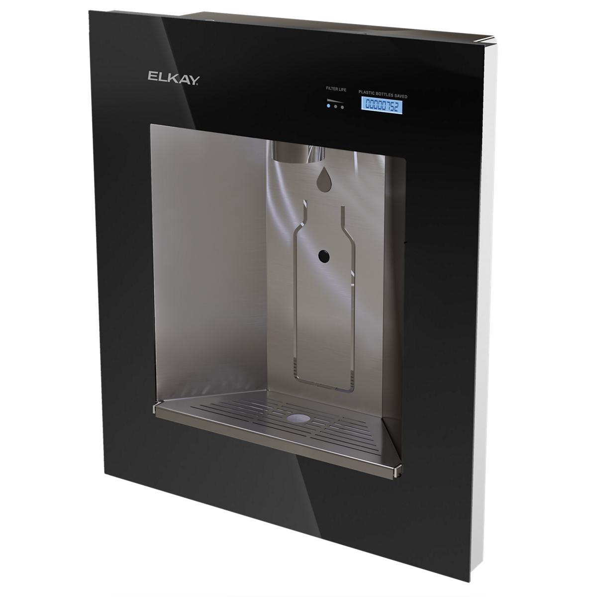 Elkay ezH2O Liv Built-in Filtered Refrigerated Water Dispenser, Remote Chiller, Midnight LBWD06BKK