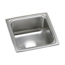 Elkay Lustertone Classic Stainless Steel 13" x 13" x 7-5/8", Single Bowl Drop-in Sink LFR1313