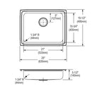 Elkay 18 Gauge Stainless Steel 25" x 19.5" x 5.5" Single Bowl Drop-in Kitchen Sink LFRAD251955