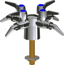 Chicago Faucets LGB1-21C-40 Natural Gas Laboratory Ball Valve, Deck-Mount