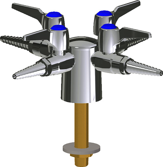 Chicago Faucets LGB1-31C-40 Natural Gas Laboratory Ball Valve, Deck-Mount