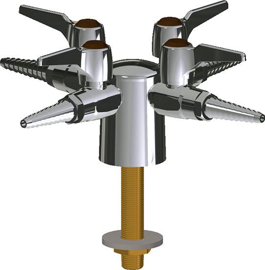 Chicago Faucets LGB1-31D-40 Nitrogen Laboratory Ball Valve, Deck-Mount