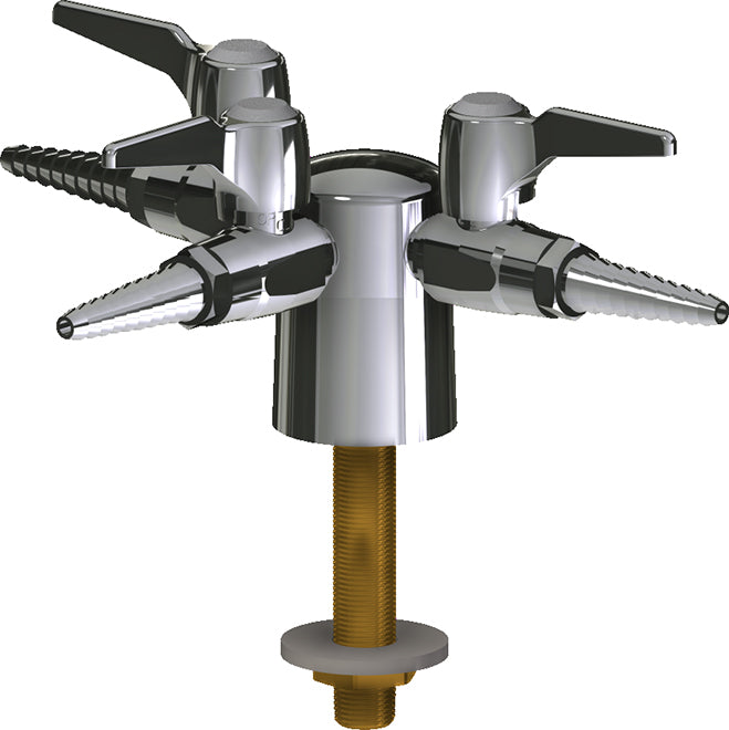 Chicago Faucets LGB1-31H-30 Carbon Monoxide Laboratory Ball Valve, Deck-Mount