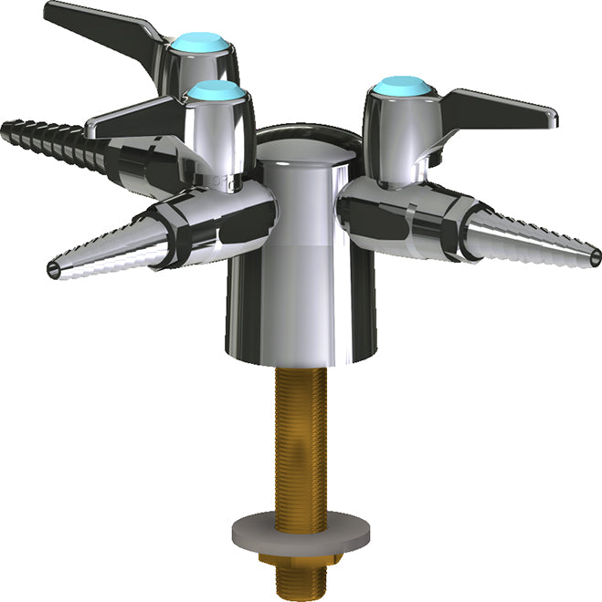 Chicago Faucets LGB1-31L-30 Methane Laboratory Ball Valve, Deck-Mount