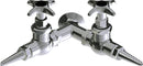 Chicago Faucets LGF1-A11F-60 Helium Laboratory Fine-Control Needle Valve, Wall-Mount