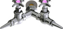 Chicago Faucets LGF1-A11G-65 Carbon Dioxide Laboratory Fine-Control Needle Valve, Wall-Mount